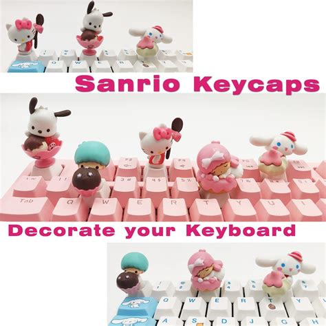 Buy Sanrio Cinnamoroll Keycaps Japanese Anime White Key Caps，Compatible ...