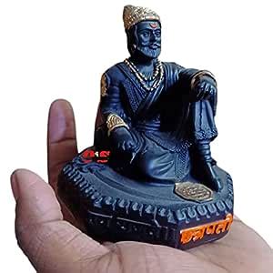 Buy Chhatrapati Shivaji Maharaj murti Marble Statue Idol (ASHATKON-Gold ...