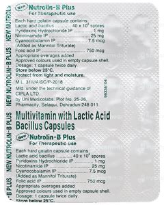 New Nutrolin B Plus Capsule: Uses, Side Effects, Price & Substitutes ...