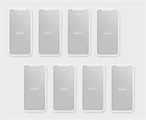 iPhone X Clay Style Mockup Bundle - Mockup World