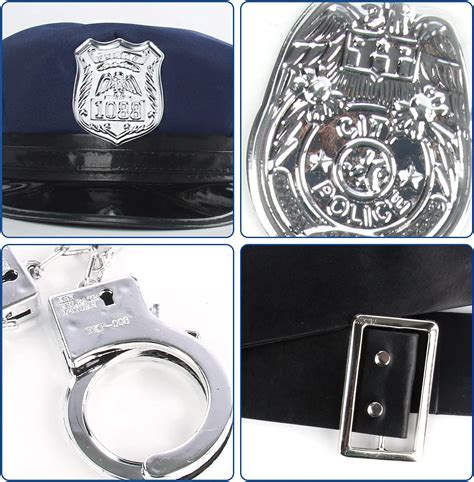 Buy Police Costume Kids Police Role Cop Dress with Police Pretend Play ...