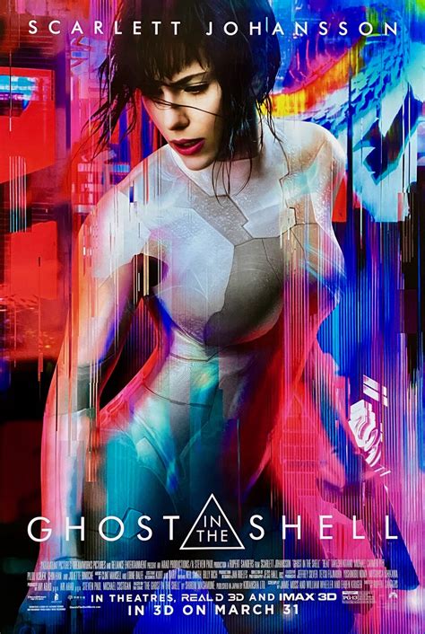 Original Ghost in the Shell Movie Poster - Anime - Scarlett Johansson