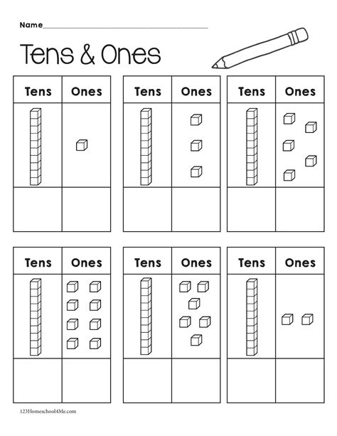 Printable Tens And Ones Chart