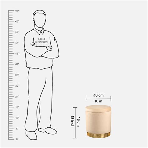 Buy Barrel Fabric Ottomans in Beige Colour Online - 38% Off | Shop ...