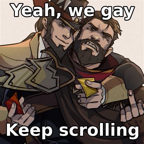 graves and twisted fate (league of legends) drawn by nakariiale | Danbooru