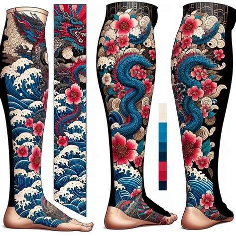 Best Japanese Leg Sleeve Tattoo Ideas | Vondy