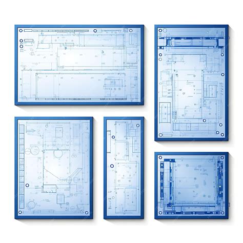 Premium AI Image | Colorful Blueprint Blueprinting Paper Light Blue ...