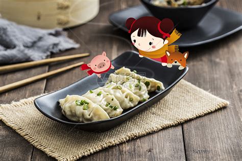 吃饺子插画图片下载-正版图片400760867-摄图网