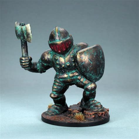 Painted Iron Golem Miniature, Painted Construct Miniature, Painted ...