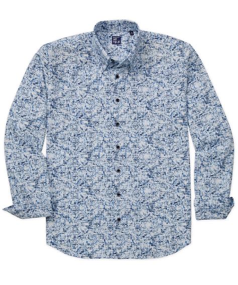 Men's Big & Tall No-Tuck Buttoned Stretch 'Kinetic' Sport Shirt ...