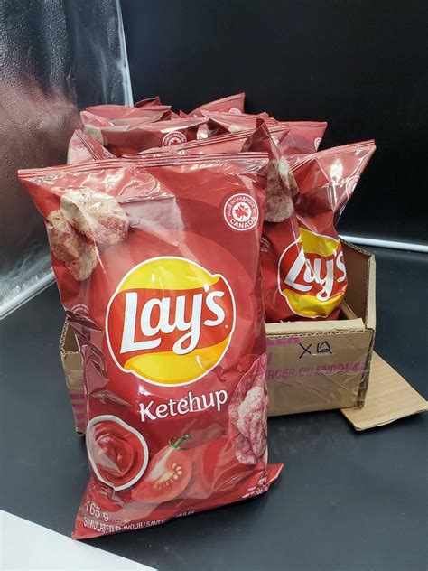 Lays Ketchup Potato Chips (12 x 165g)