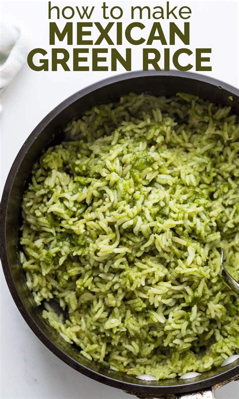 Green Rice (Arroz Verde) | Recipe | Green rice recipe, Poblano peppers ...