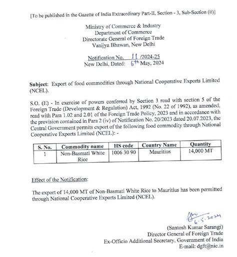 India allows export of non-Basmati white rice to Mauritius