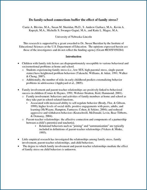 √ Free APA Literature Review Format Template