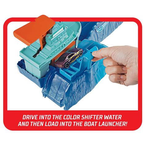Hot Wheels City Color Changing Robot Shark Play Set, Includes One Hot ...