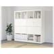 KALLAX shelving unit, with 8 doors/white, 147x147 cm (577/8x575/8") - IKEA