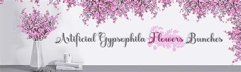 Buy TIED RIBBONS Artificial Gypsophila Flowers Bunches for Vase Pot ...