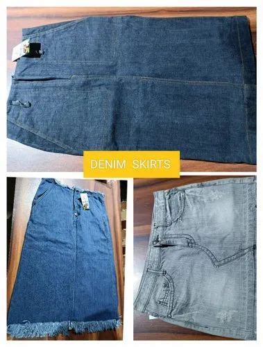 Ladies Skirts - Imported One-time Used Second-hand Ladies Denim Short ...