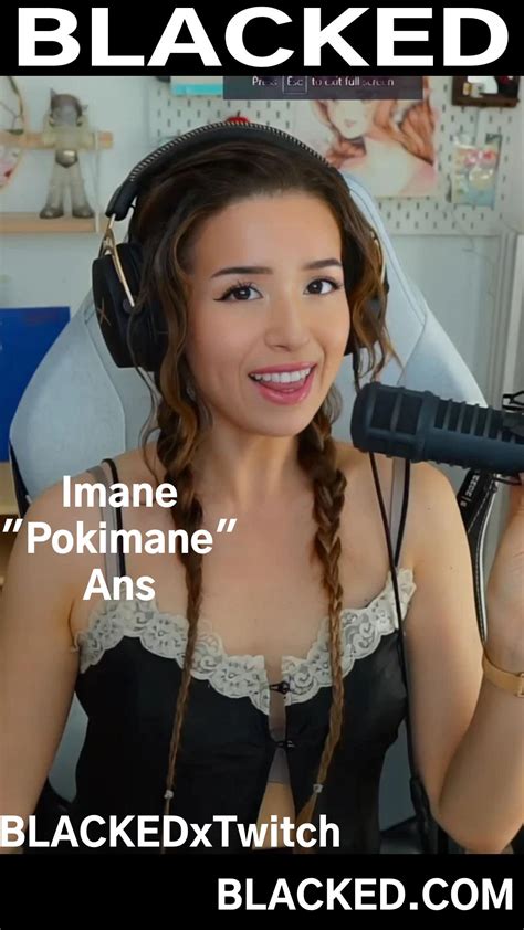 Pokimane wears less and less now, and shes wearing BLACK more and more ...
