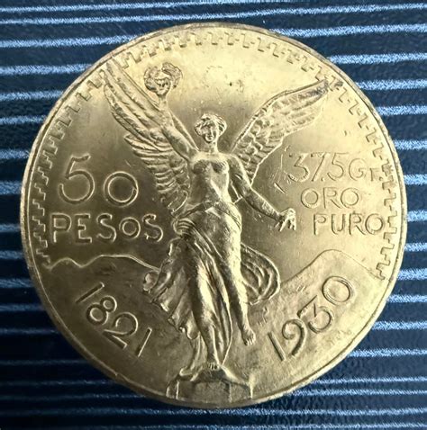Centenario De Oro 1930 37.5 Gr. Oro Puro 24k México $50 Pesos ...