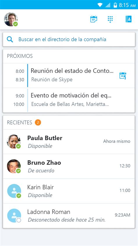 Descargar y ejecutar Skype for Business for Android gratis en PC