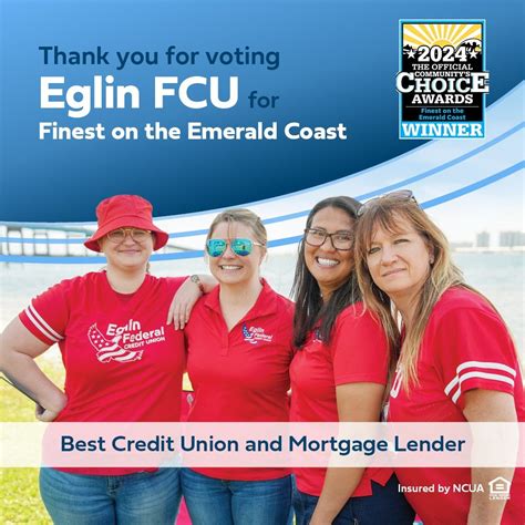 #communitychoiceawards #creditunionsrock | Eglin Federal Credit Union