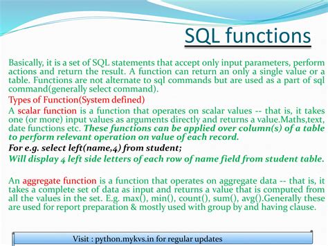 Image result for Example of Functions in SQL