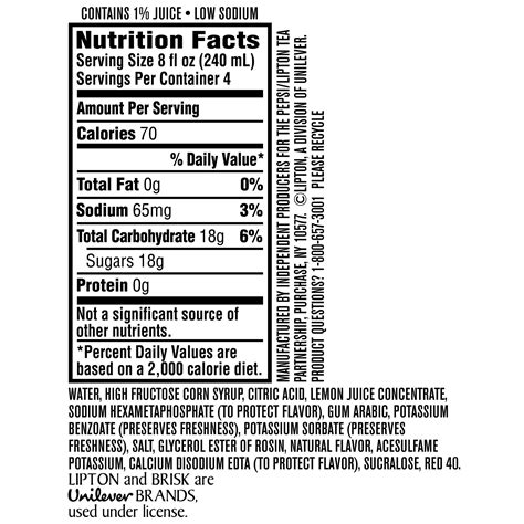 Tropicana Pink Lemonade Nutrition Facts – Besto Blog