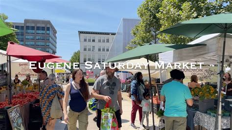 WALKING: Downtown Eugene, OR- Saturday Market - YouTube