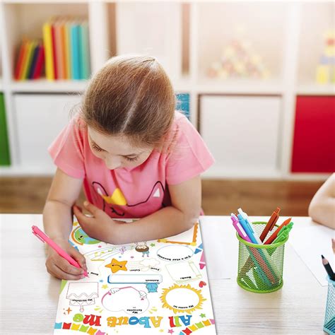 ZOIIWA 40 Colorful Read All About Me Posters for India | Ubuy