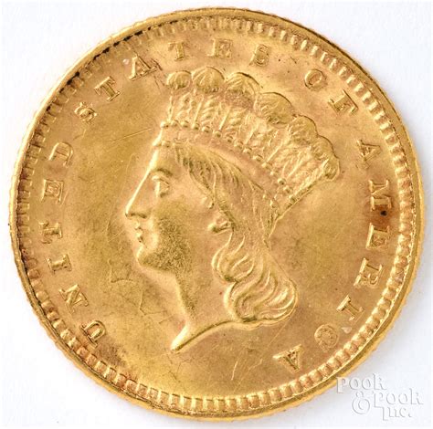 1889 Indian Princess one-dollar gold coin sold at auction on 29th ...