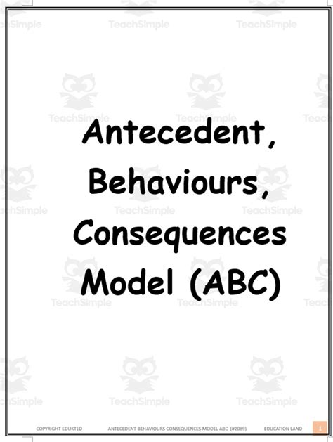 Image result for ABC Model of Behavior