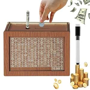 Cash Vault Wooden Savings Box,kakeibo Money Box, Wooden Savings Box ...