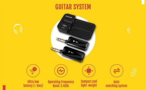NUX B-5RC Wireless Guitar System for All Types of Guitar with Active or ...