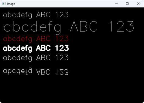 OpenCV Python Text Color 的图像结果