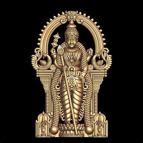 Murugan Pendant 3D Model