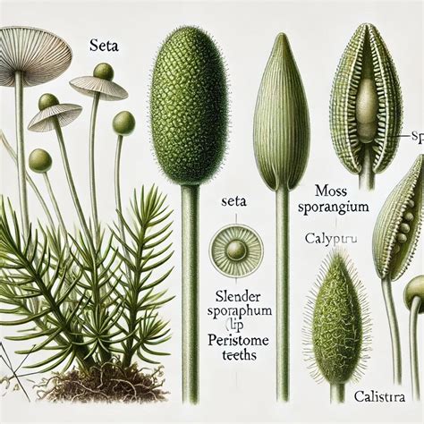 Draw a moss sporophyte - Brainly.in