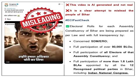 'AI-Generated, Not Real': EC Fact-Checks Congress' Video on 'Vote Theft'
