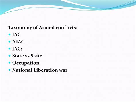 Non international armed conflict | PPTX