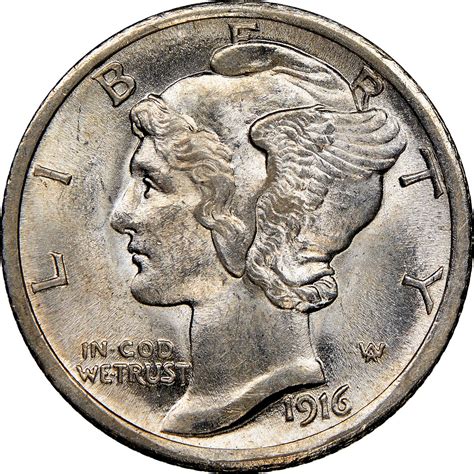 1916 D Mercury Dime Prices | Ungraded, NGC, PCGS Values