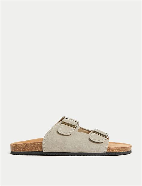 Buy Suede Slip-On Sandals at Marks & Spencer