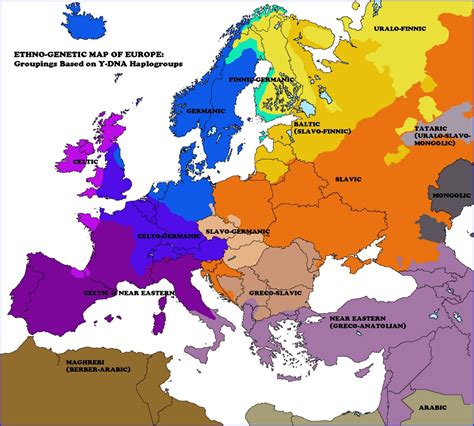 Map Of Europe Ethnic Groups - Tourist Map