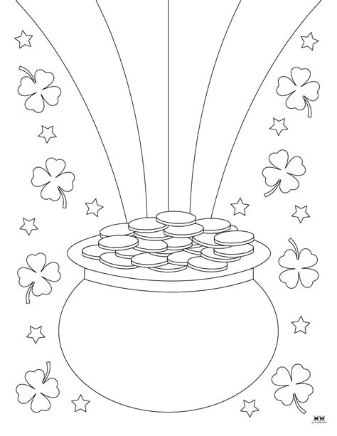 Pots of Gold Coloring Pages and Templates - 33 Pages - PrintaBulk