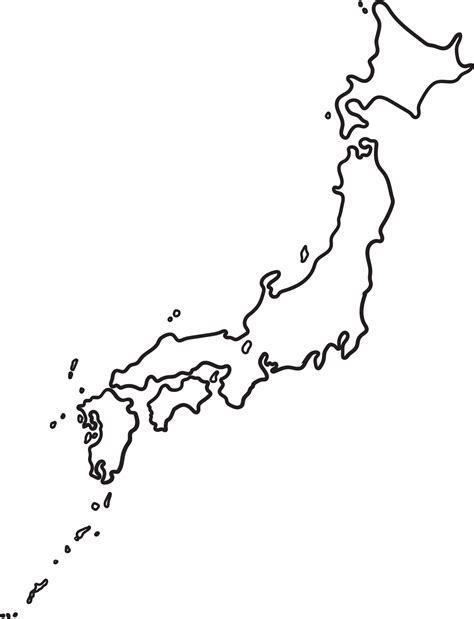 Japanese Map Outline