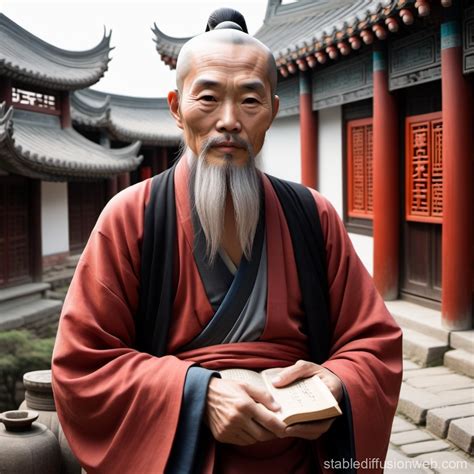 Philosopher in Ancient Chinese Town | Stable Diffusion 在线