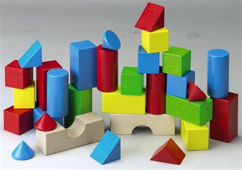 Wooden Bricks 45pc Magnetic Building Blocks - A2Z Science & Learning ...