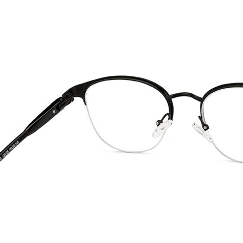 Buy Black Half Rim Round Lenskart Air Online Air Essentials VC E11862 ...