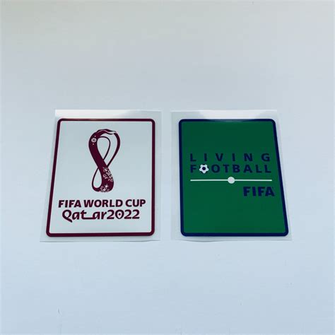 Buy 2022 World Cup Patch Set Badge Soccer Jersey Living Football Qatar ...