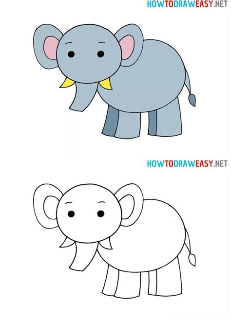 Image result for Easy Elephant Drawing