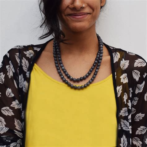 Get Grey Agate Multi String Necklace at ₹ 2086 | LBB Shop